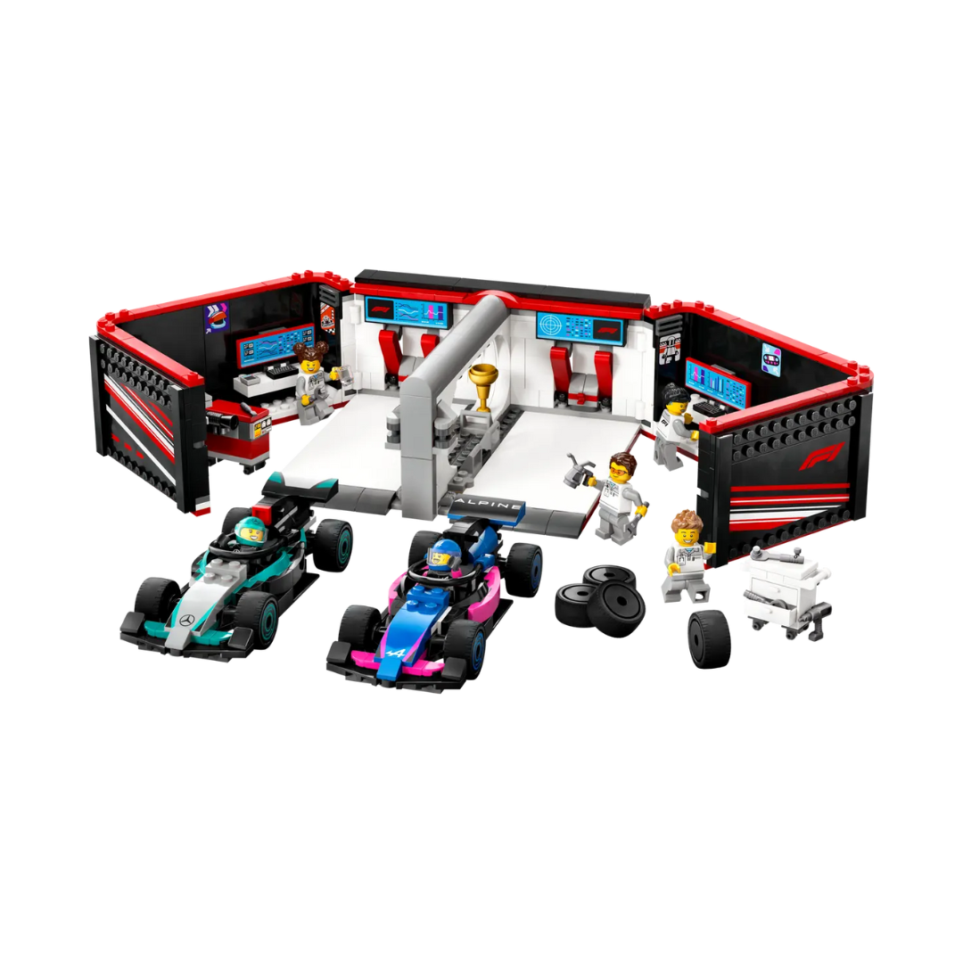 LEGO City Garaje de F1 con Coches Mercedes AMG y Alpine 60444