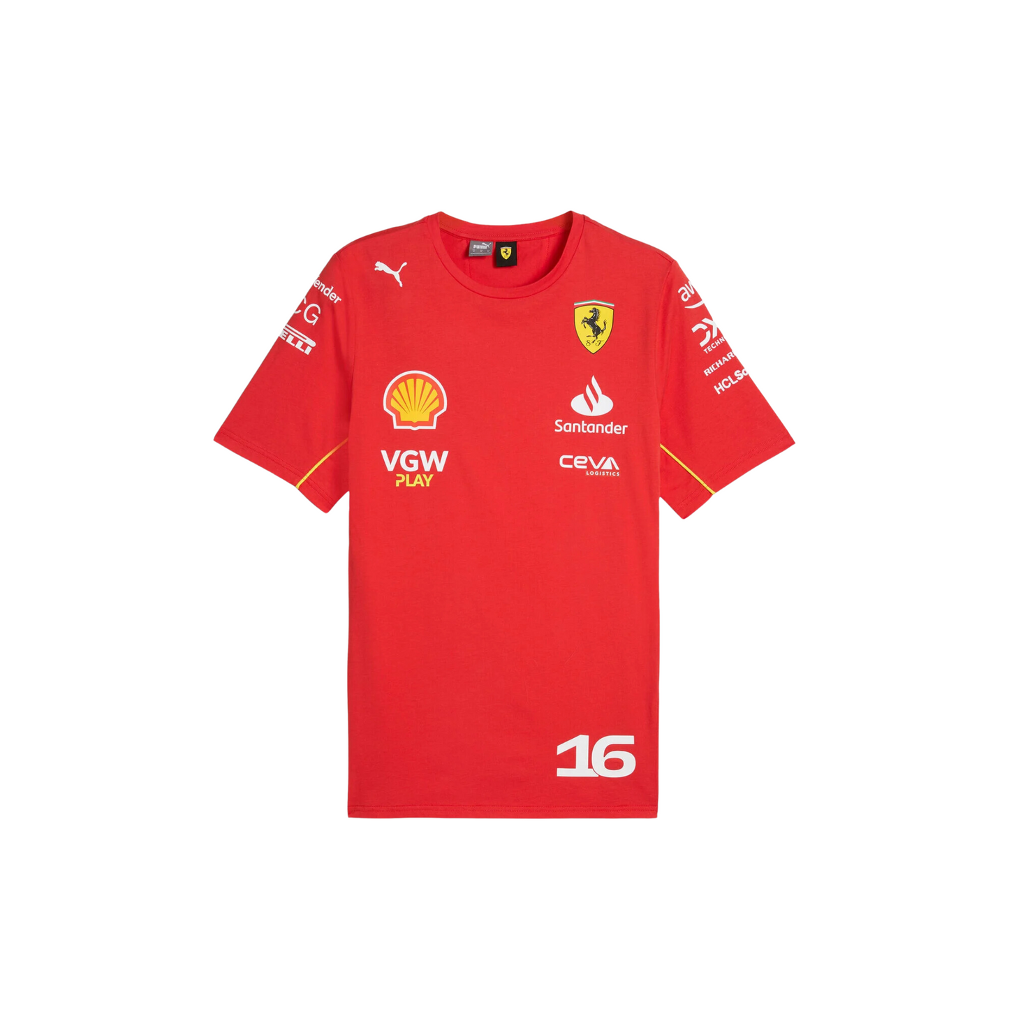 Camiseta de piloto Charles Leclerc Scuderia Ferrari 2024